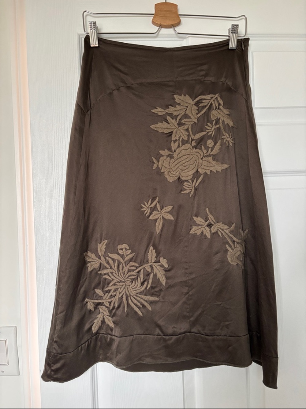 Vintage Tristan & Iseut silk midi skirt - size 4